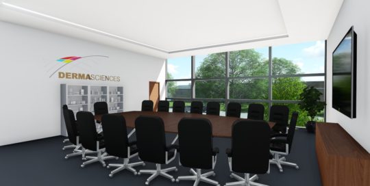 3d rendering interior boardroom