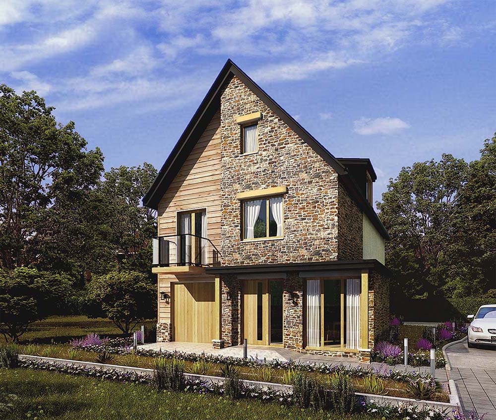 3d rendering cottage style home